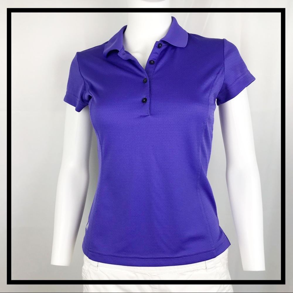 ⛳️ Adidas Brand, Climalite, Purple, Collared Shirt